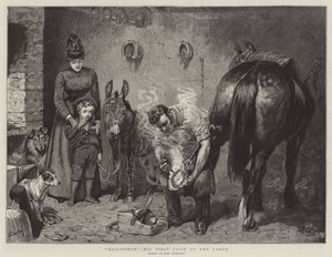 Missgiving, hans första besök i smedjan